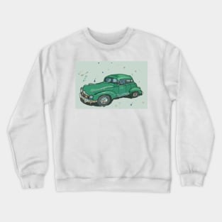 Artistic Illustration of Hudson Automobile Crewneck Sweatshirt